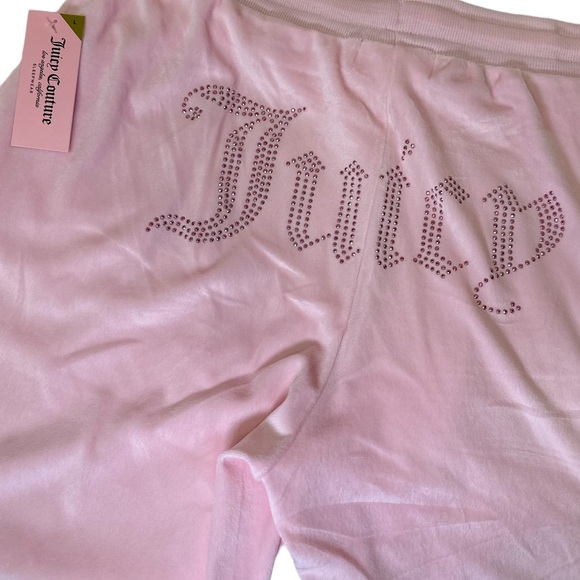 Juicy Couture Baby Pink Velour Pants - Picture 5 of 5